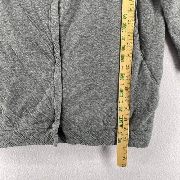 EILEEN FISHER Jacket S Organic Cotton Jersey Duster Hoodie Full Zip Gray USA - Picture 9 of 11